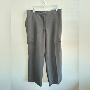 Rachel Zoe Charcoal Cargo Pants Size L